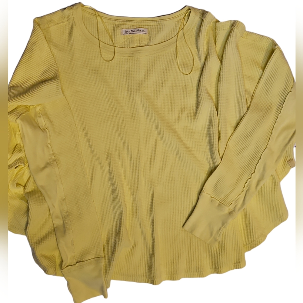 NWOT Womens We The Free Microphone Drop Thermal Med *Oversized* Ywy